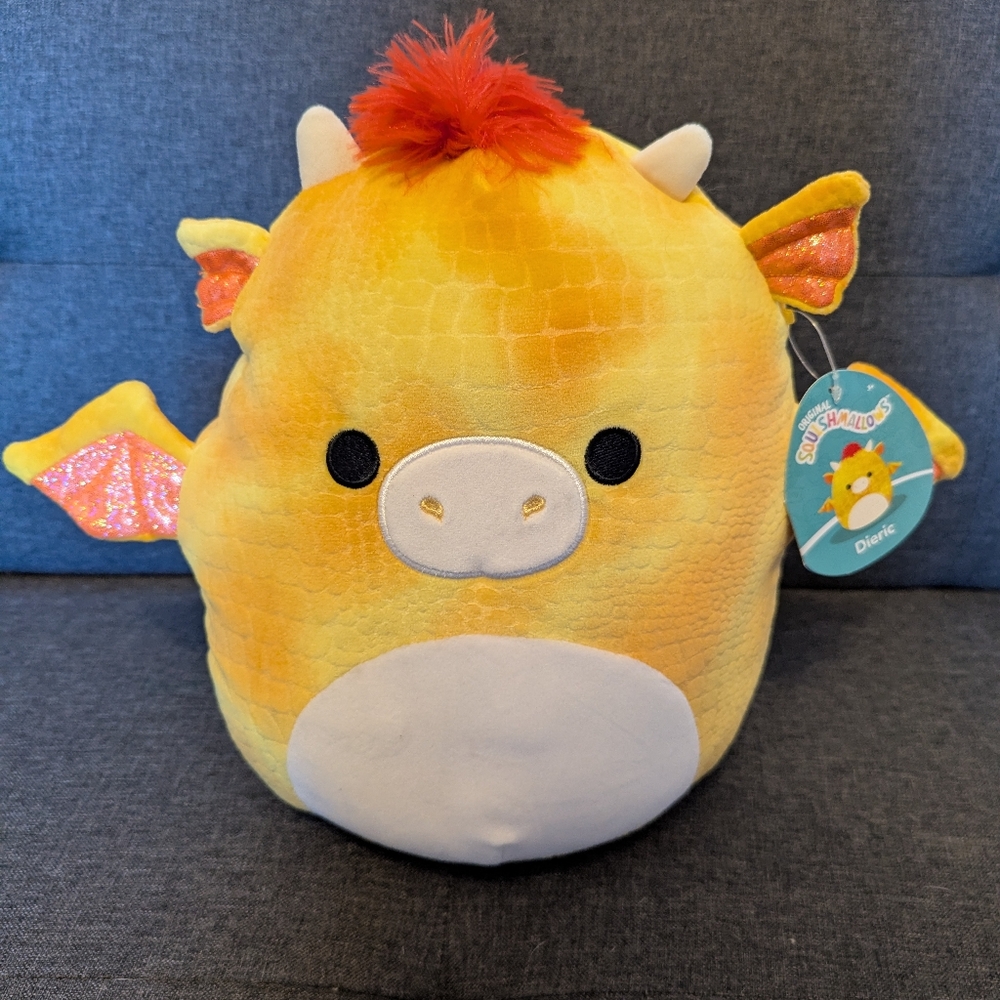 Squishmallows 11” Dieric the Yellow Dragon